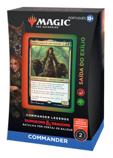Deck Commander Legends: Batalha por Portal de Baldur - Saída do Exílio - Magic: The Gathering - MoxLand